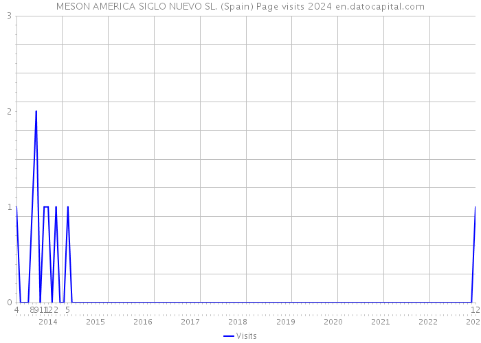 MESON AMERICA SIGLO NUEVO SL. (Spain) Page visits 2024 