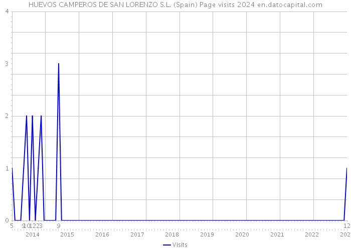 HUEVOS CAMPEROS DE SAN LORENZO S.L. (Spain) Page visits 2024 