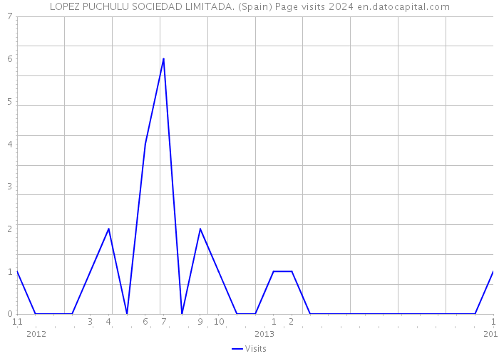 LOPEZ PUCHULU SOCIEDAD LIMITADA. (Spain) Page visits 2024 