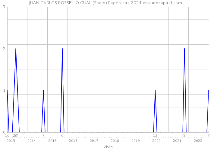 JUAN CARLOS ROSSELLO GUAL (Spain) Page visits 2024 