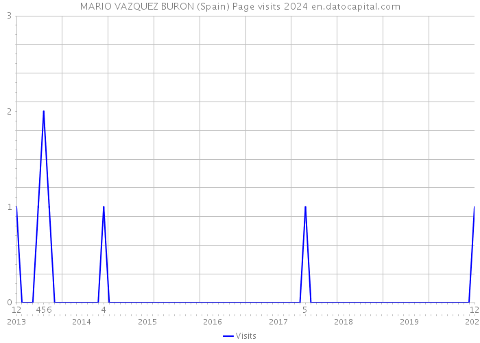 MARIO VAZQUEZ BURON (Spain) Page visits 2024 