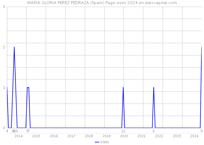 MARIA GLORIA PEREZ PEDRAZA (Spain) Page visits 2024 