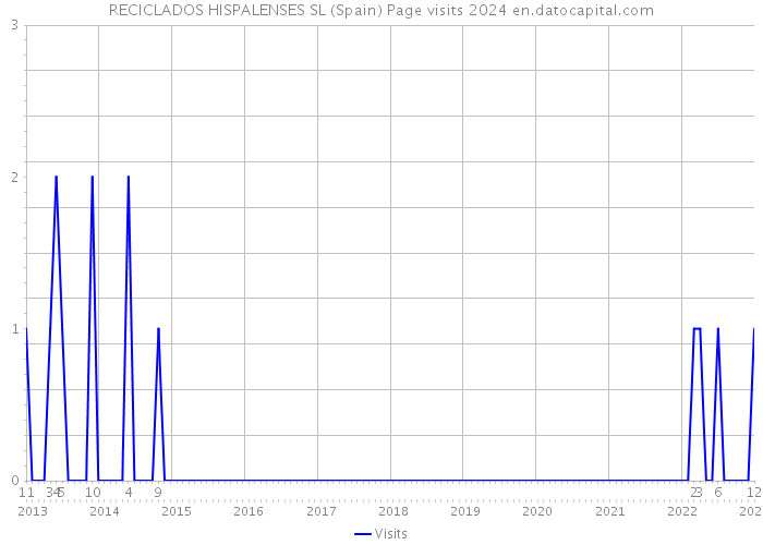 RECICLADOS HISPALENSES SL (Spain) Page visits 2024 