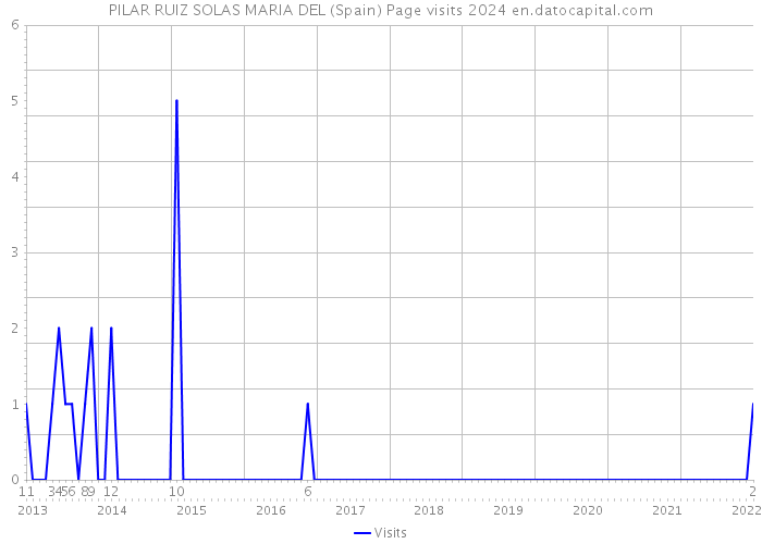 PILAR RUIZ SOLAS MARIA DEL (Spain) Page visits 2024 