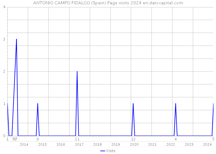 ANTONIO CAMPO FIDALGO (Spain) Page visits 2024 