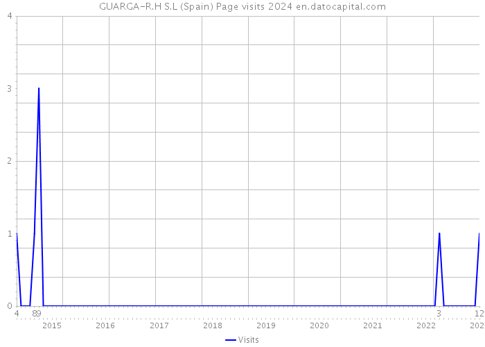 GUARGA-R.H S.L (Spain) Page visits 2024 