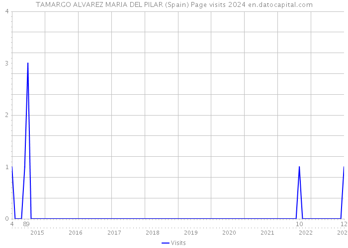 TAMARGO ALVAREZ MARIA DEL PILAR (Spain) Page visits 2024 