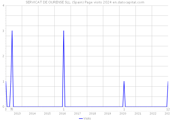 SERVICAT DE OURENSE SLL. (Spain) Page visits 2024 