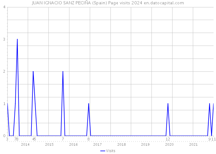 JUAN IGNACIO SANZ PECIÑA (Spain) Page visits 2024 