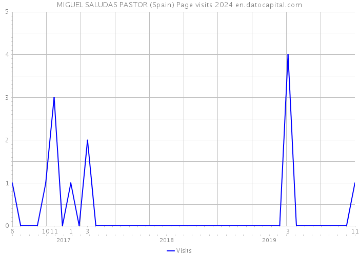 MIGUEL SALUDAS PASTOR (Spain) Page visits 2024 
