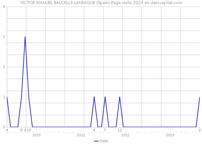 VICTOR MANUEL BALCELLS LANSAQUE (Spain) Page visits 2024 