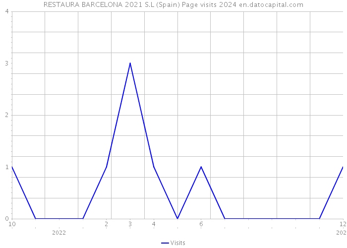 RESTAURA BARCELONA 2021 S.L (Spain) Page visits 2024 