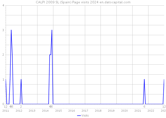 CALPI 2009 SL (Spain) Page visits 2024 