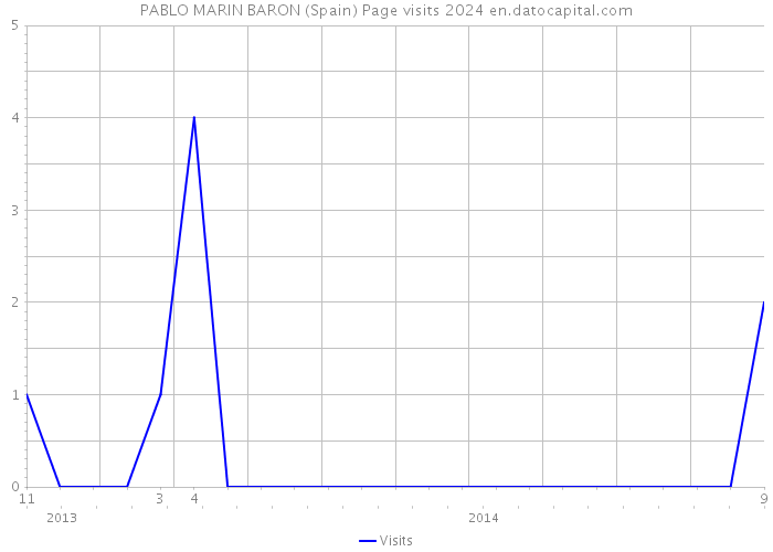 PABLO MARIN BARON (Spain) Page visits 2024 