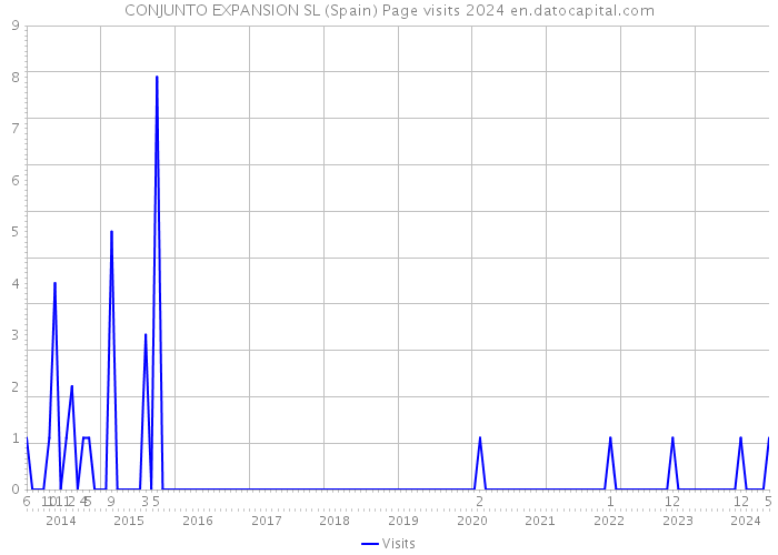 CONJUNTO EXPANSION SL (Spain) Page visits 2024 