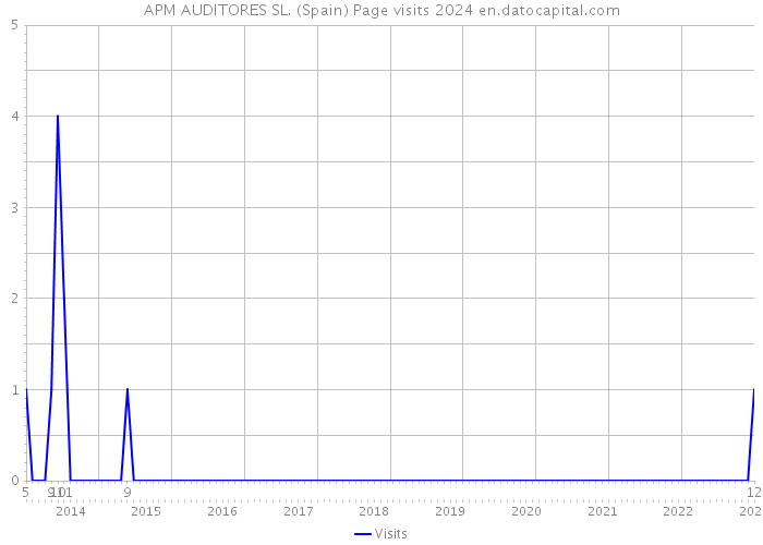 APM AUDITORES SL. (Spain) Page visits 2024 