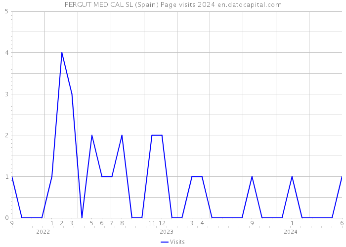 PERGUT MEDICAL SL (Spain) Page visits 2024 