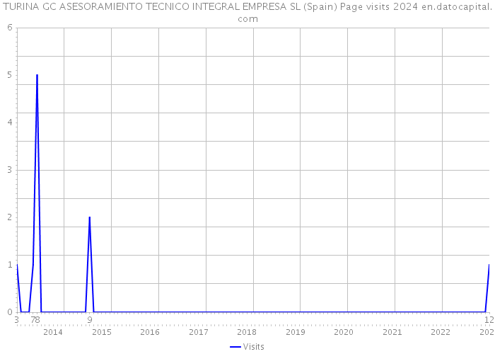 TURINA GC ASESORAMIENTO TECNICO INTEGRAL EMPRESA SL (Spain) Page visits 2024 