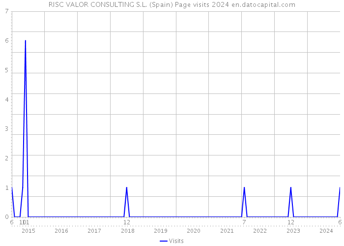 RISC VALOR CONSULTING S.L. (Spain) Page visits 2024 