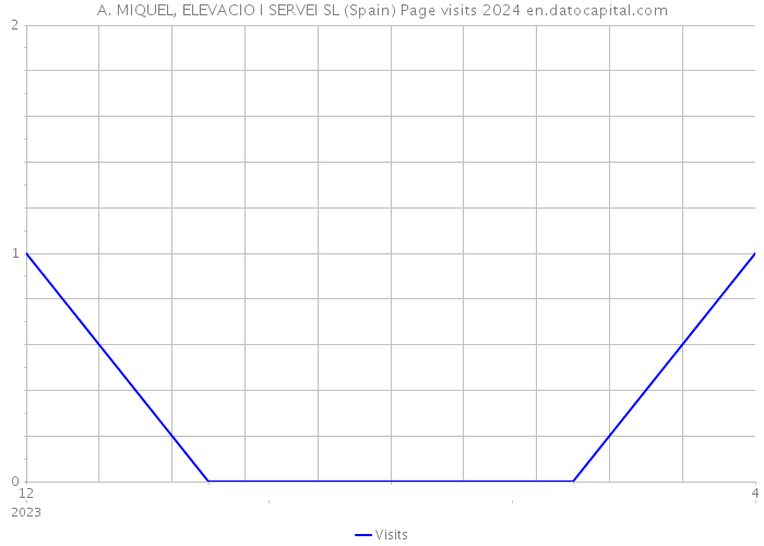 A. MIQUEL, ELEVACIO I SERVEI SL (Spain) Page visits 2024 