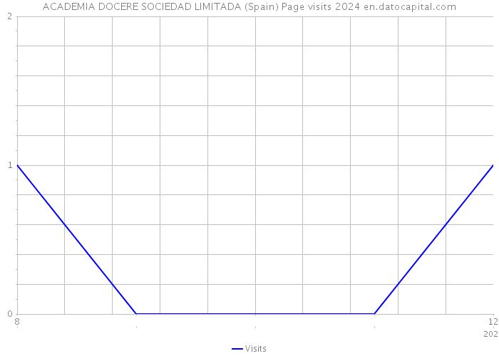 ACADEMIA DOCERE SOCIEDAD LIMITADA (Spain) Page visits 2024 
