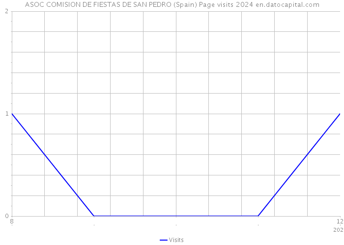ASOC COMISION DE FIESTAS DE SAN PEDRO (Spain) Page visits 2024 