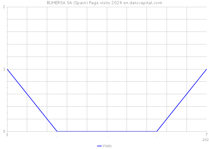 BUHERSA SA (Spain) Page visits 2024 