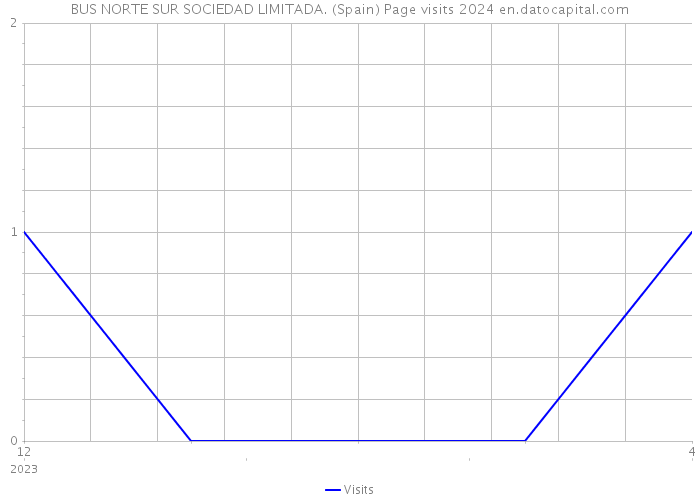 BUS NORTE SUR SOCIEDAD LIMITADA. (Spain) Page visits 2024 