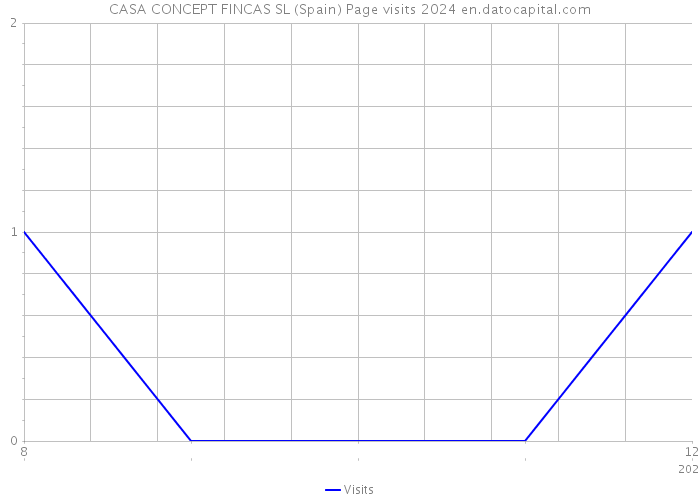 CASA CONCEPT FINCAS SL (Spain) Page visits 2024 