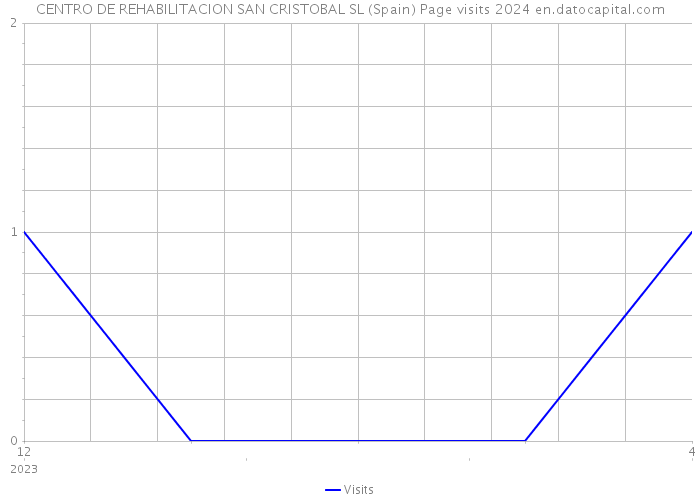 CENTRO DE REHABILITACION SAN CRISTOBAL SL (Spain) Page visits 2024 