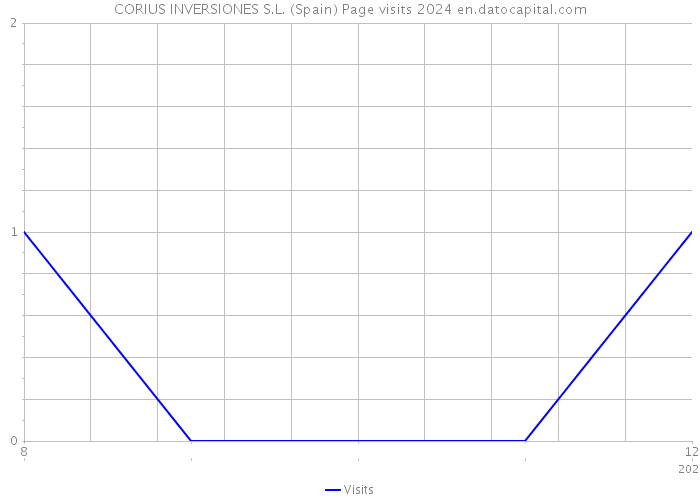 CORIUS INVERSIONES S.L. (Spain) Page visits 2024 
