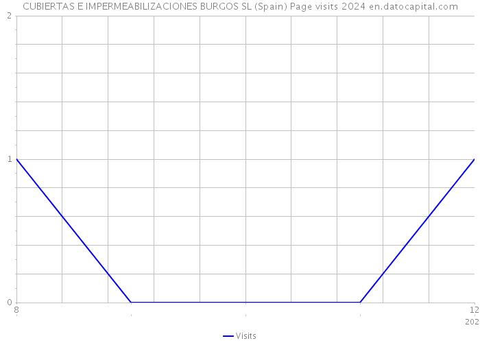 CUBIERTAS E IMPERMEABILIZACIONES BURGOS SL (Spain) Page visits 2024 