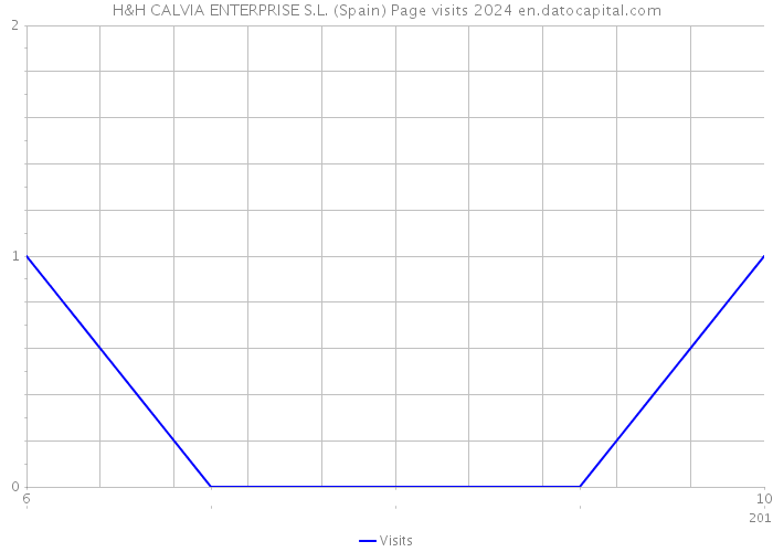 H&H CALVIA ENTERPRISE S.L. (Spain) Page visits 2024 