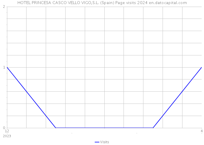HOTEL PRINCESA CASCO VELLO VIGO,S.L. (Spain) Page visits 2024 