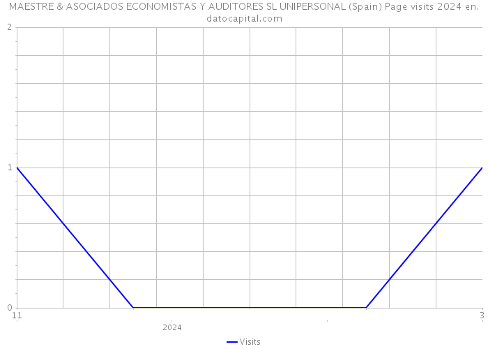 MAESTRE & ASOCIADOS ECONOMISTAS Y AUDITORES SL UNIPERSONAL (Spain) Page visits 2024 