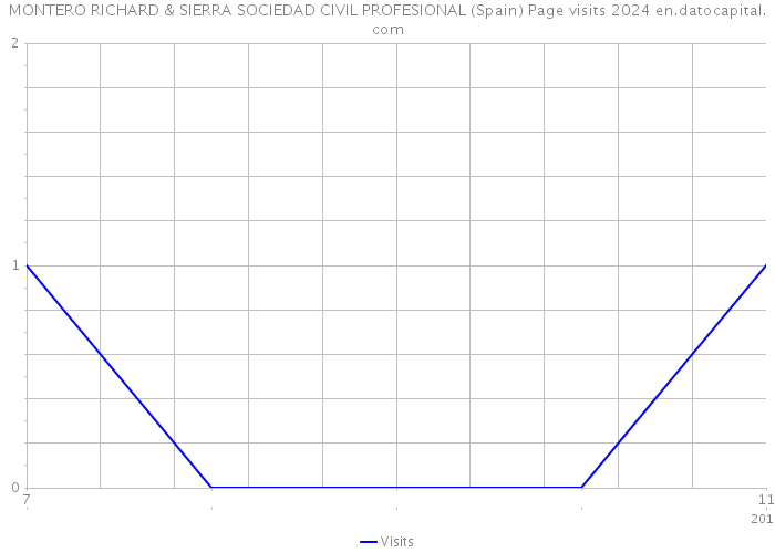 MONTERO RICHARD & SIERRA SOCIEDAD CIVIL PROFESIONAL (Spain) Page visits 2024 