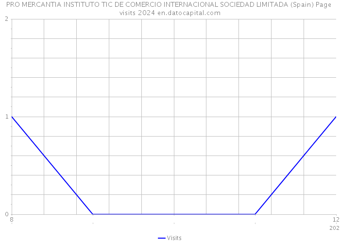 PRO MERCANTIA INSTITUTO TIC DE COMERCIO INTERNACIONAL SOCIEDAD LIMITADA (Spain) Page visits 2024 