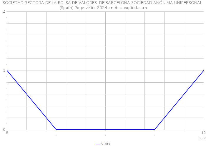 SOCIEDAD RECTORA DE LA BOLSA DE VALORES DE BARCELONA SOCIEDAD ANÓNIMA UNIPERSONAL (Spain) Page visits 2024 