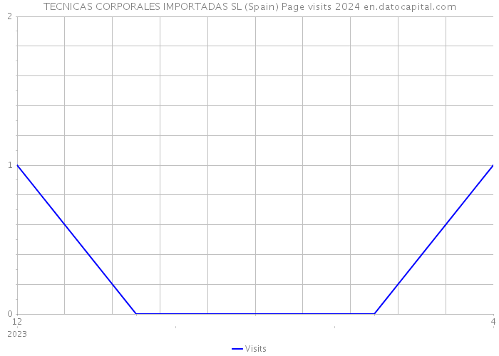 TECNICAS CORPORALES IMPORTADAS SL (Spain) Page visits 2024 