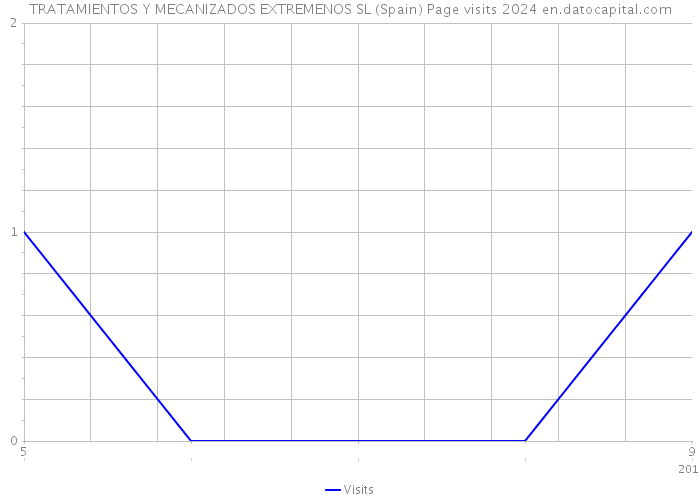 TRATAMIENTOS Y MECANIZADOS EXTREMENOS SL (Spain) Page visits 2024 