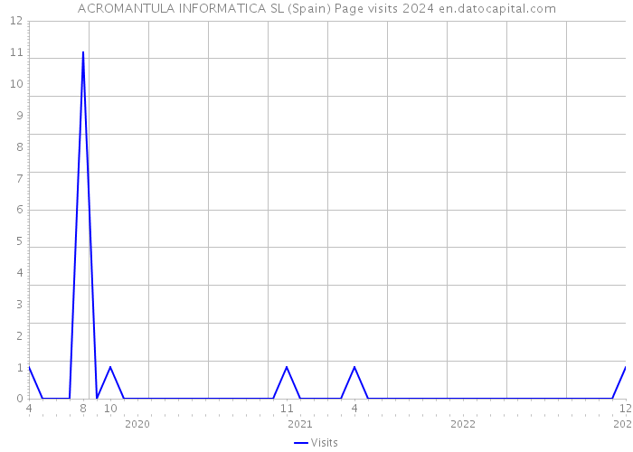 ACROMANTULA INFORMATICA SL (Spain) Page visits 2024 