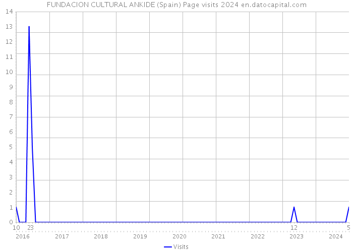 FUNDACION CULTURAL ANKIDE (Spain) Page visits 2024 