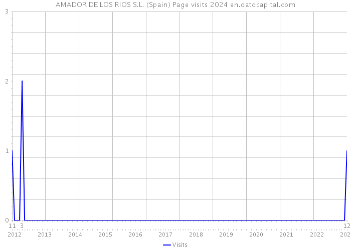 AMADOR DE LOS RIOS S.L. (Spain) Page visits 2024 