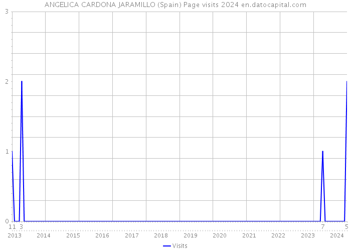 ANGELICA CARDONA JARAMILLO (Spain) Page visits 2024 