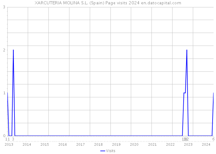 XARCUTERIA MOLINA S.L. (Spain) Page visits 2024 