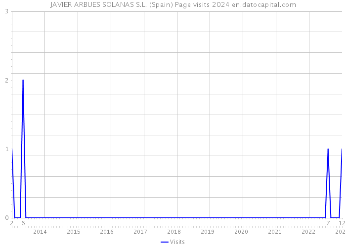 JAVIER ARBUES SOLANAS S.L. (Spain) Page visits 2024 