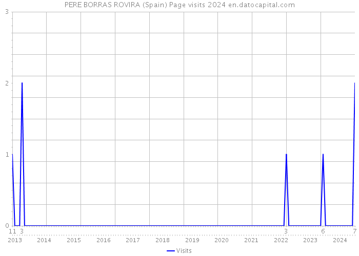 PERE BORRAS ROVIRA (Spain) Page visits 2024 