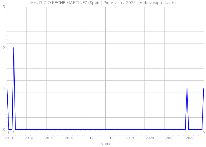 MAURICIO RECHE MARTINEZ (Spain) Page visits 2024 