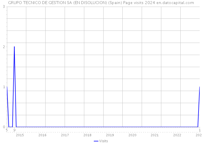GRUPO TECNICO DE GESTION SA (EN DISOLUCION) (Spain) Page visits 2024 