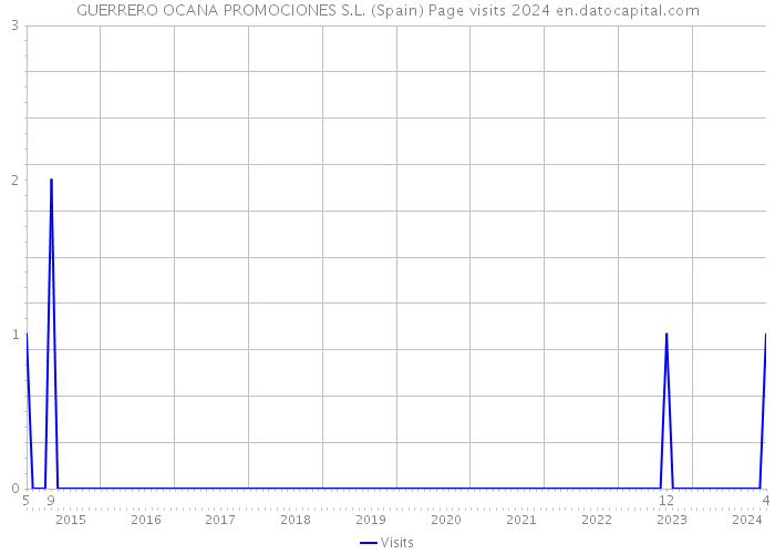 GUERRERO OCANA PROMOCIONES S.L. (Spain) Page visits 2024 